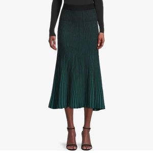 NWT NANETTE LEPORE Women's Ombré Sweater Knit Maxi Skirt
